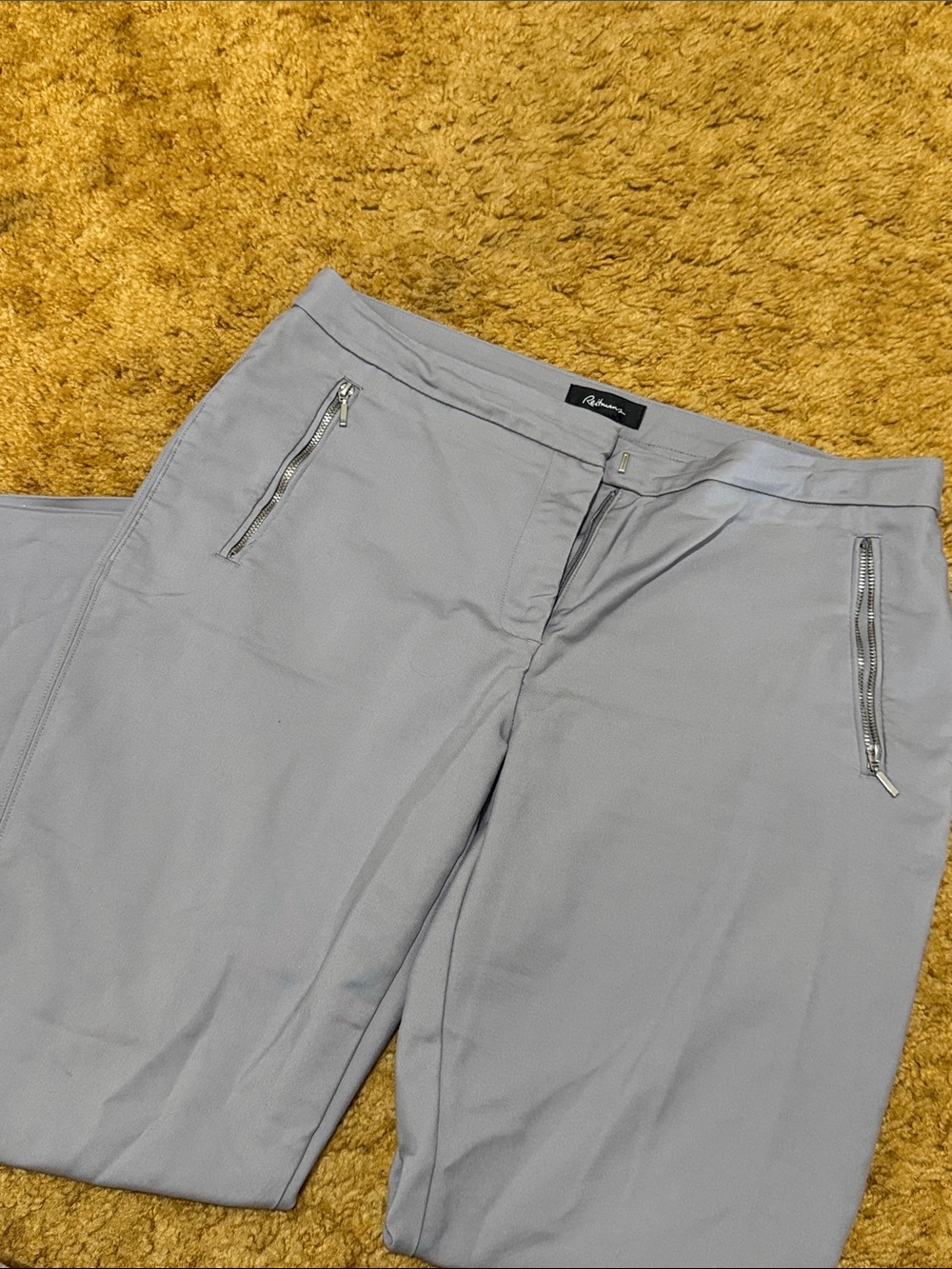 Light Gray women’s  chino with Zip Pockets
